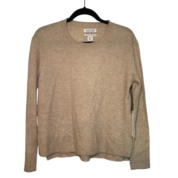 Rachel Zoe Light Brown Cashmere Sweater Womens Small Winter Quite Luxury Minimal - Picture 1 of 6